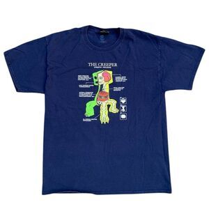 Creeper Anatomy Minecraft Mojang Jinx T-shirt Men’s Size (L) Gamer